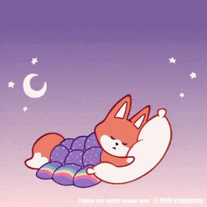 Kawaii Sleeping Fox - I Love You