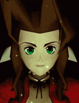 Final Fantasy VII Aerith Blinks