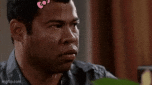Jordan Peele Sweating with Hello Kitty Bow