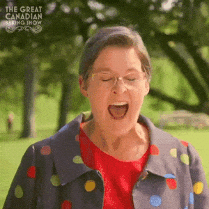 Rita's Excited Moment on Canadian Baking Show