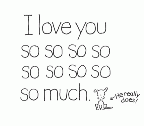 I Love You So Much Text Animation