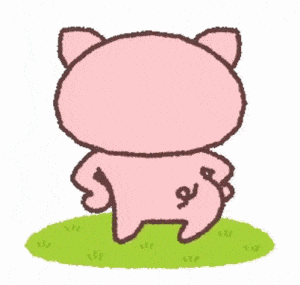 Excited Pig Wiggles Tail