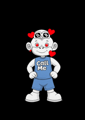 Zhot Jr. Love Heart Face Monkey