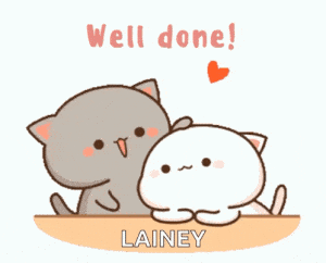 Well Done Lainey! Mochi Peach Cats