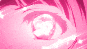 Anime Love Bite: Glowing Heart Eye