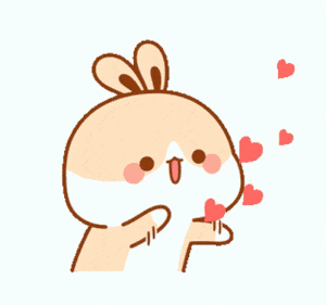 Cute Bunny Blowing Kisses
