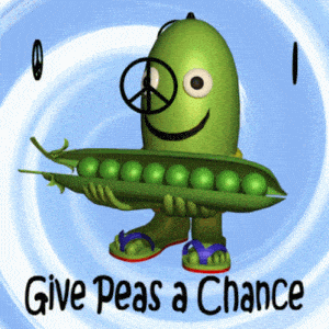 Give Peas a Chance: Peace & Love Cartoon
