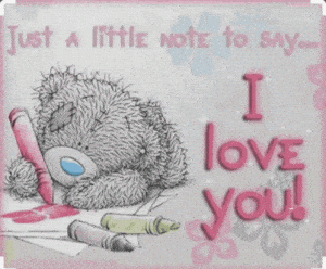 Teddy Bear I Love You Kisses Card
