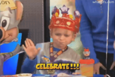 Boy Says Celebrate at Chuck E. Cheese
