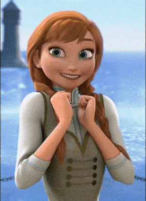 Anna from Frozen Gets Excited