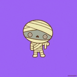 Cute Halloween Mummy Cartoon