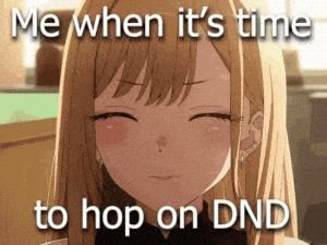 Anime Girl's Excited DND Reaction