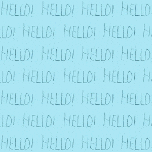 Hello Szia! Cartoon Character Waves