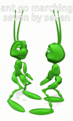 Ants Go Marching Seven by Seven