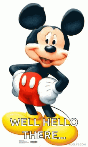 Mickey Mouse Says 'Well Hello There'