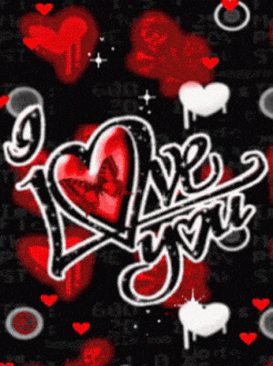 Kmt: I Love You Hearts Graphic