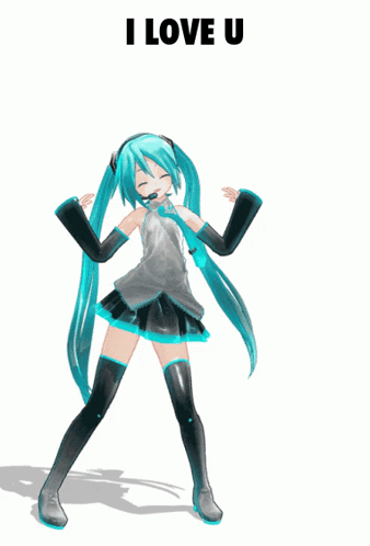 Hatsune Miku Dances to 'I Love You'