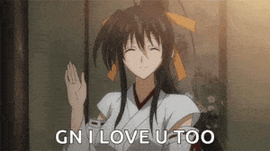 Akeno Himejima Says 'GN I Love U Too'