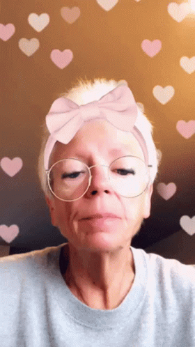Old Woman's Funny Snapchat Yawn