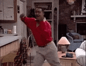 Man Dancing with Excited Hype