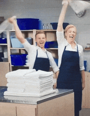 Party Time: Man & Woman Kitchen Dance