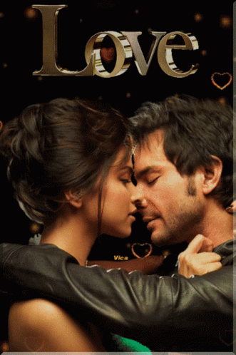 Romantic Couple: Love and Hearts