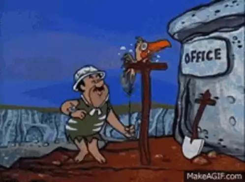 Funny Laughing Flintstones & Donkey in Hammock