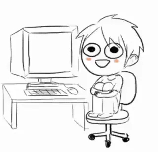 Excited Boy Spinning in Chair