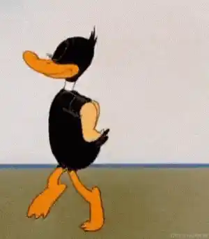Daffy Duck's Excited Dance in Looney Tunes
