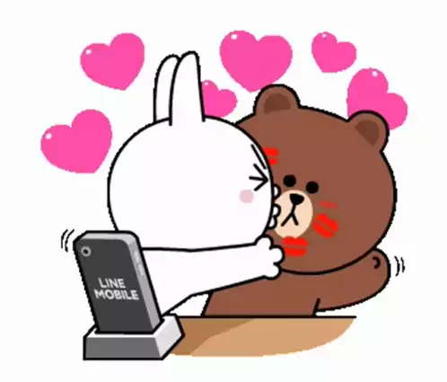 LINE Friends Brown & Cony Love Hug