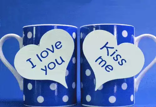 Love and Kiss Me Mugs