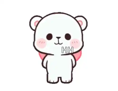 Cute Love Bear Lovedina with I Love You Heart