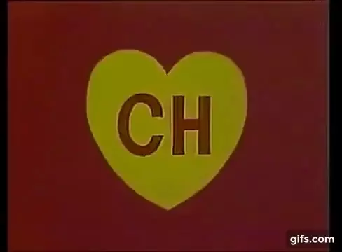 Yellow Heart with 'Ch' - Love Symbol