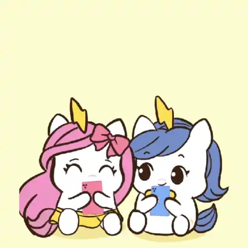 Unicorn Love Couple with 'I Love You'