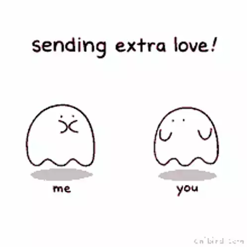 Cute Ghosts Sending Extra Love