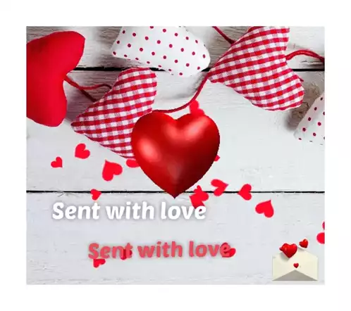 Sent with Love Hearts