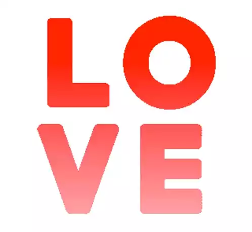 Floating Red Love Hearts