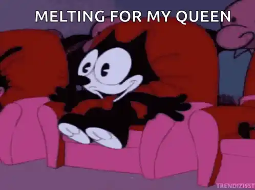 Felix The Cat Melting For His Queen