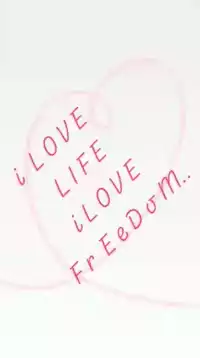 I Love Life I Love Freedom Heart Graphic