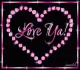 Animated Heart: Love I Love You Message