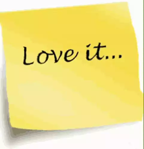 Love It Sticky Note Animation