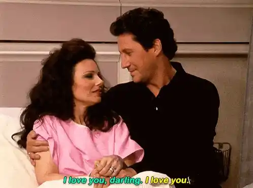 Fran Drescher & Charles Shaughnessy's Love Kiss