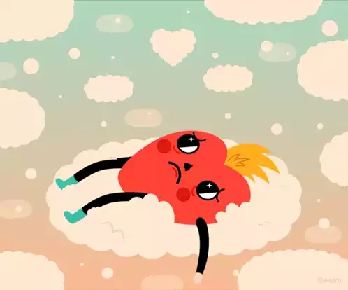 Sad Heart on Cloud - Love قلب