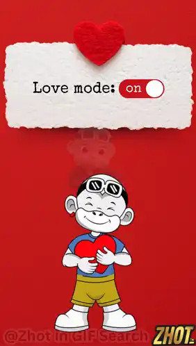 Love Mode: On - Cute Cartoon Heart