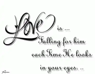 Love Quote: Falling for Him