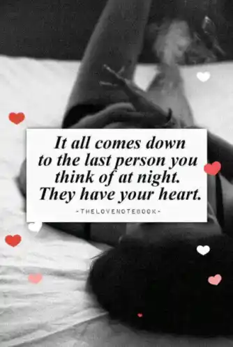 Last Person You Think Of: Love Quote