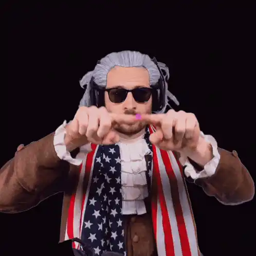 Founding Father Ben Jammins Heart Gesture