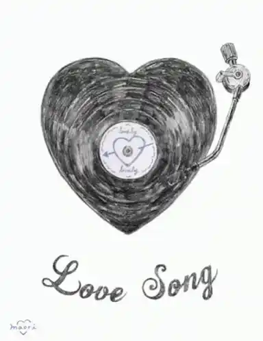 Heart Shaped Record Player Love Song