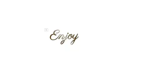 Love Thyself: Animated 'Enjoy' Text