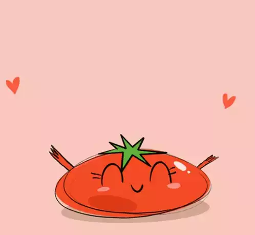 Cute Love Tomato Cartoon